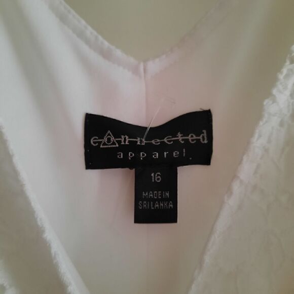 Connected Apperal Sleeveless Fit & Flare Lace Dress - Picture 3 of 3